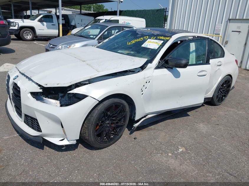 2025 BMW M3 VIN WBS33HJ03SFU09314 IAAI salvage auction — FRONT END, Salvage (California), sold $16,350 on 2026-07-28 (photo 2)