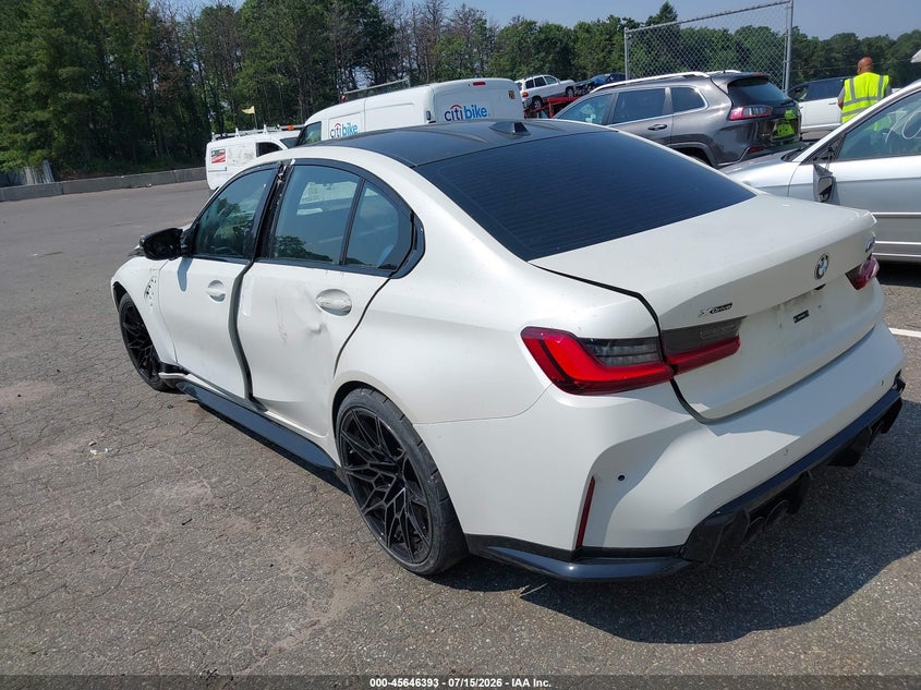 2025 BMW M3 VIN WBS33HJ03SFU09314 IAAI salvage auction — FRONT END, Salvage (California), sold $16,350 on 2026-07-28 (photo 3)