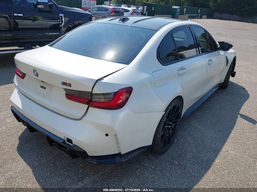 2025 BMW M3 VIN WBS33HJ03SFU09314 IAAI salvage auction — FRONT END, Salvage (California), sold $16,350 on 2026-07-28 (photo 4)