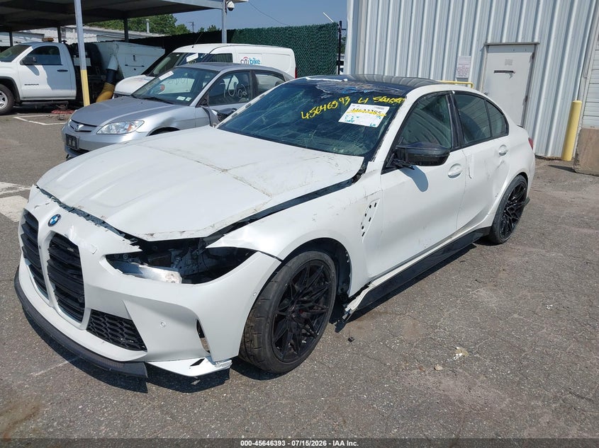 2025 BMW M3 VIN WBS33HJ03SFU09314 IAAI salvage auction — FRONT END, Salvage (California), sold $16,350 on 2026-07-28 (photo 6)