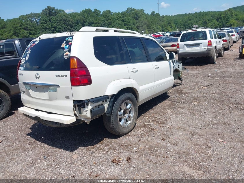 2005 Lexus Gx 470 VIN JTJBT20X650071622 IAAI salvage auction — NORMAL WEAR, Clear (Alabama), sold $25 on 2026-07-29 (photo 4)