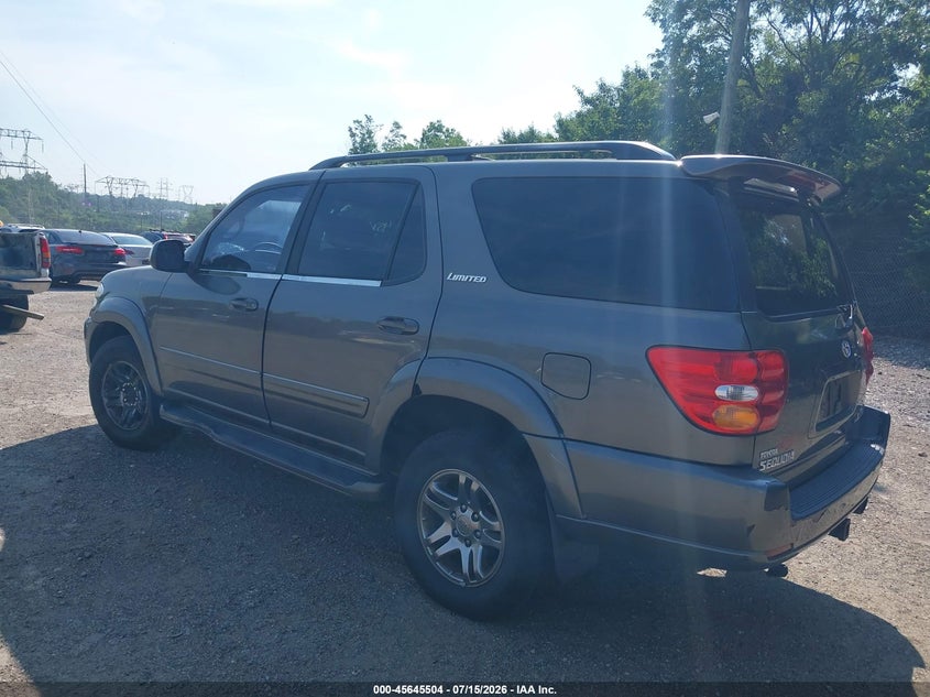2003 Toyota Sequoia VIN 5TDBT48A43S193470 IAAI salvage auction — NORMAL WEAR, Clear (Pennsylvania), sold $1,050 on 2026-07-31 (photo 3)