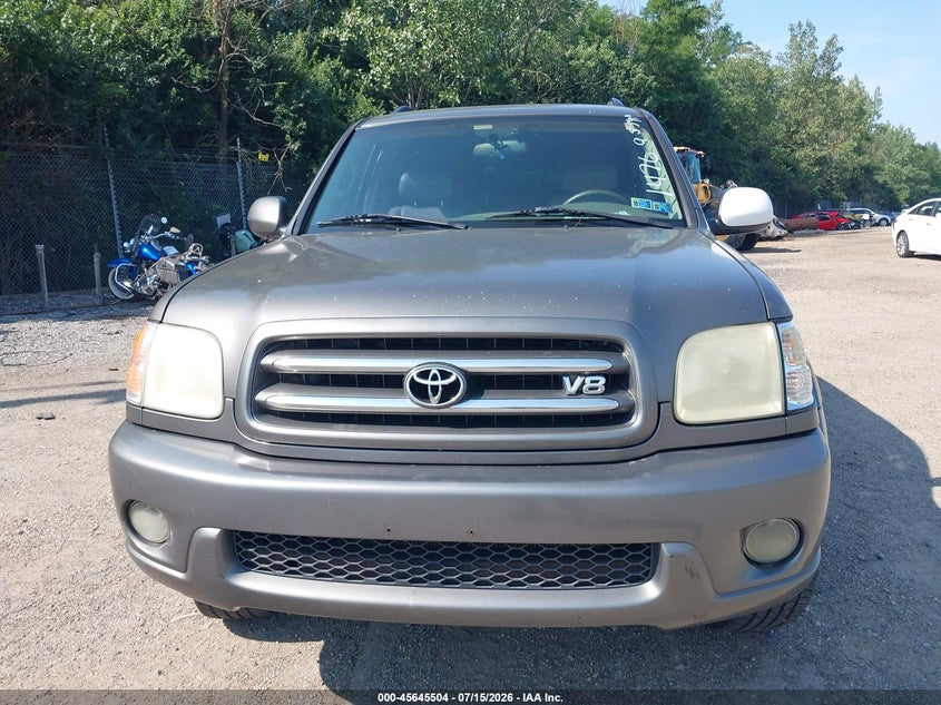 2003 Toyota Sequoia VIN 5TDBT48A43S193470 IAAI salvage auction — NORMAL WEAR, Clear (Pennsylvania), sold $1,050 on 2026-07-31 (photo 6)