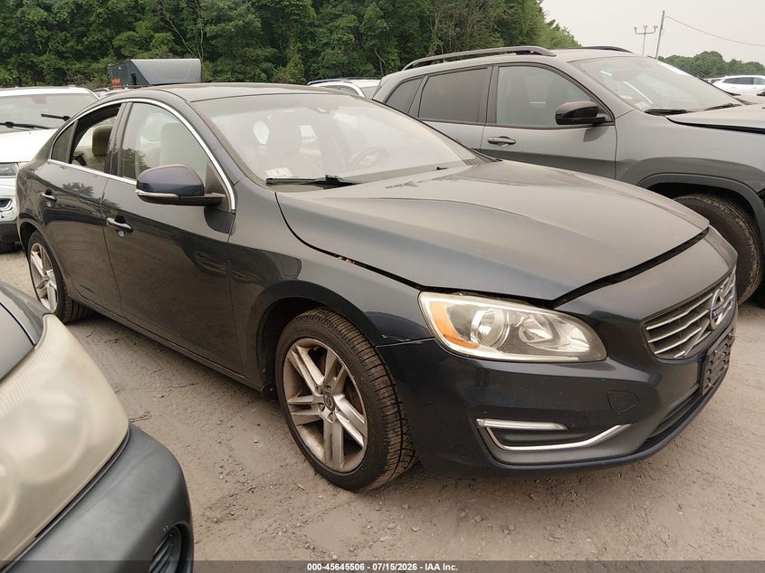 2014 Volvo S60 VIN YV1612FH8E2295399 IAAI salvage auction — NORMAL WEAR, Clear (Massachusetts), sold $100 on 2026-08-04 (photo 1)