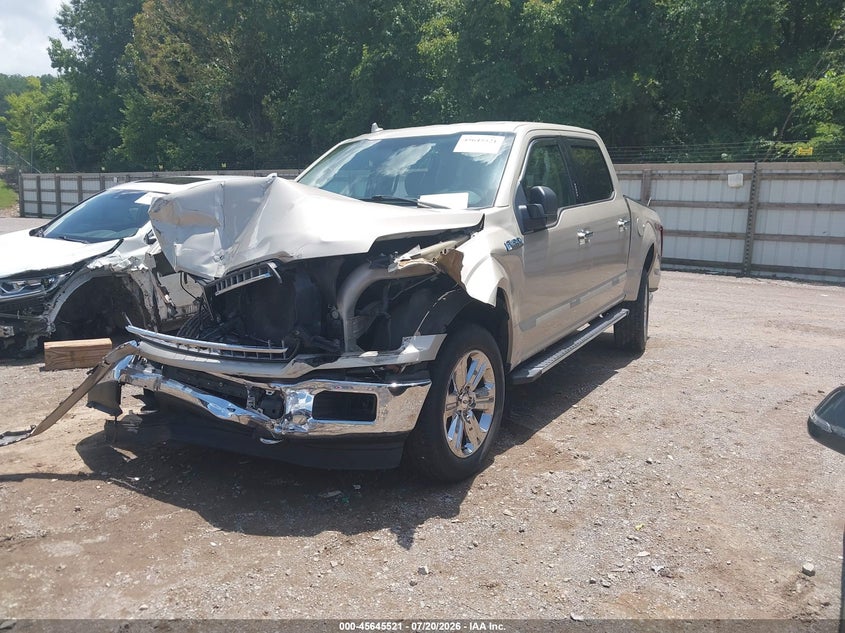 2018 Ford F-150 VIN 1FTEW1EG9JKF66082 IAAI salvage auction — FRONT & REAR, Salvage (Tennessee), sold $3,400 on 2026-07-30 (photo 2)