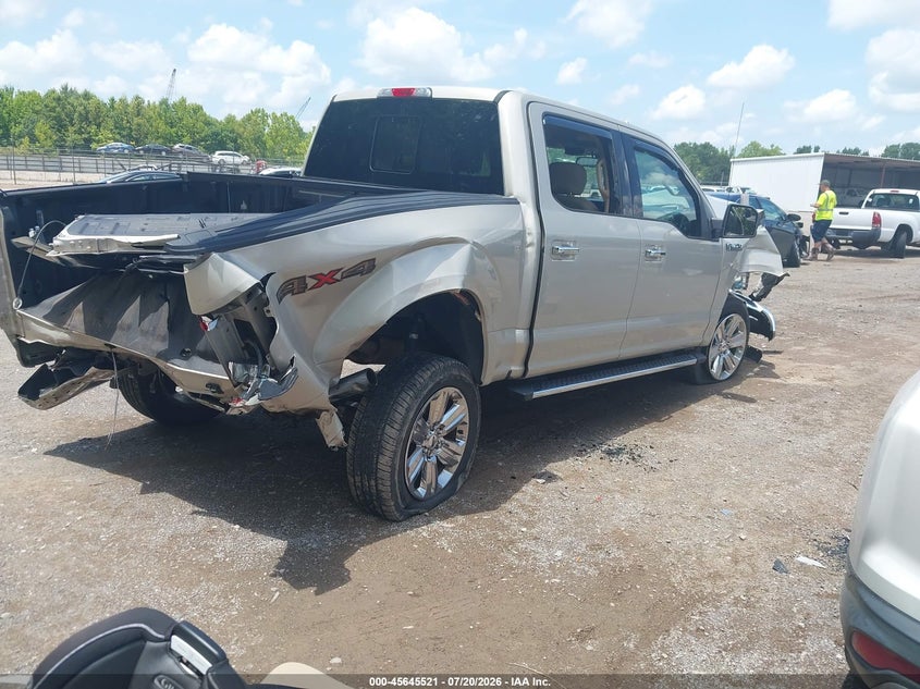 2018 Ford F-150 VIN 1FTEW1EG9JKF66082 IAAI salvage auction — FRONT & REAR, Salvage (Tennessee), sold $3,400 on 2026-07-30 (photo 4)