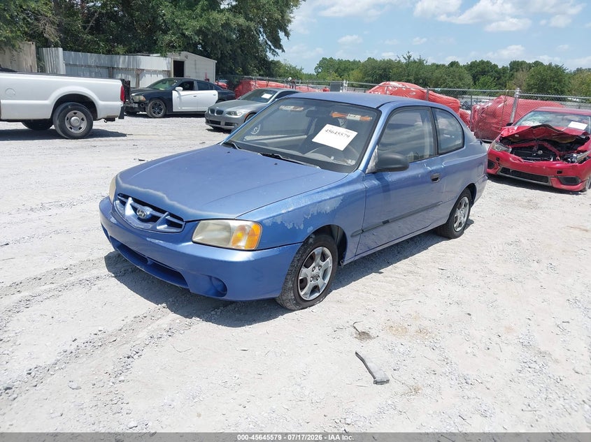 2002 Hyundai Accent VIN KMHCF35G82U165501 IAAI salvage auction — NORMAL WEAR, Clear (Florida), sold $275 on 2026-07-30 (photo 2)