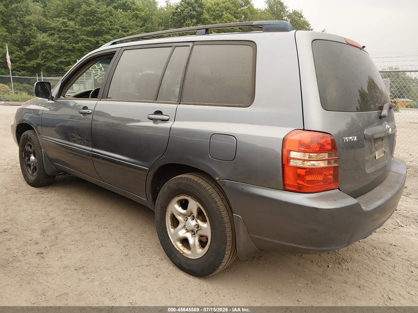 2003 Toyota Highlander VIN JTEGD21A530052178 IAAI salvage auction — NORMAL WEAR, Clear (Massachusetts), sold $125 on 2026-07-28 (photo 3)