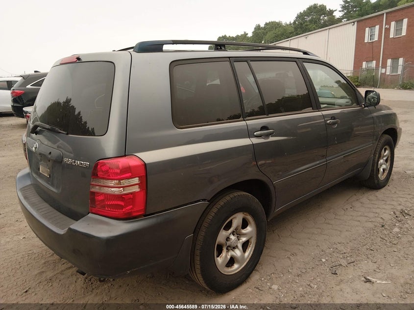 2003 Toyota Highlander VIN JTEGD21A530052178 IAAI salvage auction — NORMAL WEAR, Clear (Massachusetts), sold $125 on 2026-07-28 (photo 4)