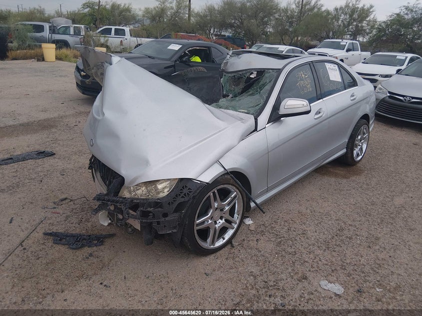 2008 Mercedes-benz C class VIN WDDGF54X08R016245 IAAI salvage auction — BIOHAZARD/CHEMICAL, Salvage (Arizona), sold $100 on 2026-08-06 (photo 2)