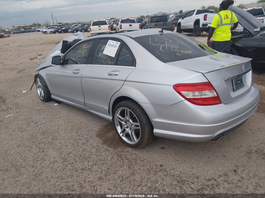 2008 Mercedes-benz C class VIN WDDGF54X08R016245 IAAI salvage auction — BIOHAZARD/CHEMICAL, Salvage (Arizona), sold $100 on 2026-08-06 (photo 3)