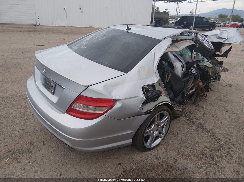 2008 Mercedes-benz C class VIN WDDGF54X08R016245 IAAI salvage auction — BIOHAZARD/CHEMICAL, Salvage (Arizona), sold $100 on 2026-08-06 (photo 4)