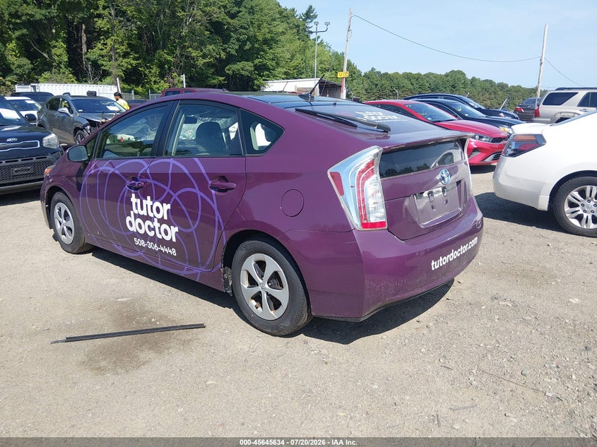 2015 Toyota Prius VIN JTDKN3DU6F0443884 IAAI salvage auction — FRONT END, Clear (Massachusetts), sold $2,250 on 2026-07-25 (photo 3)