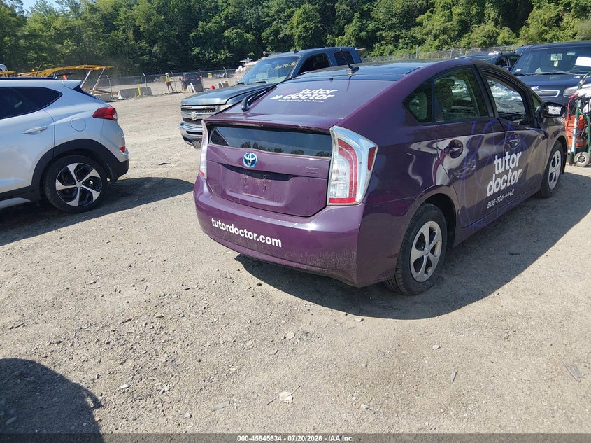 2015 Toyota Prius VIN JTDKN3DU6F0443884 IAAI salvage auction — FRONT END, Clear (Massachusetts), sold $2,250 on 2026-07-25 (photo 4)