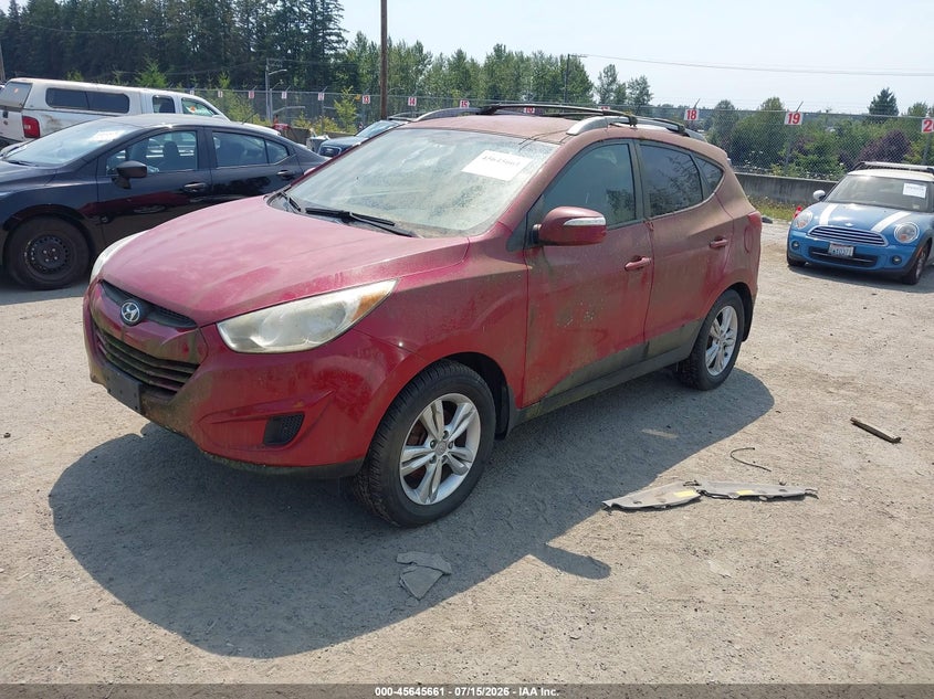2012 Hyundai Tucson VIN KM8JUCAC6CU543705 IAAI salvage auction — NORMAL WEAR, Clear (Washington), sold $825 on 2026-07-29 (photo 2)