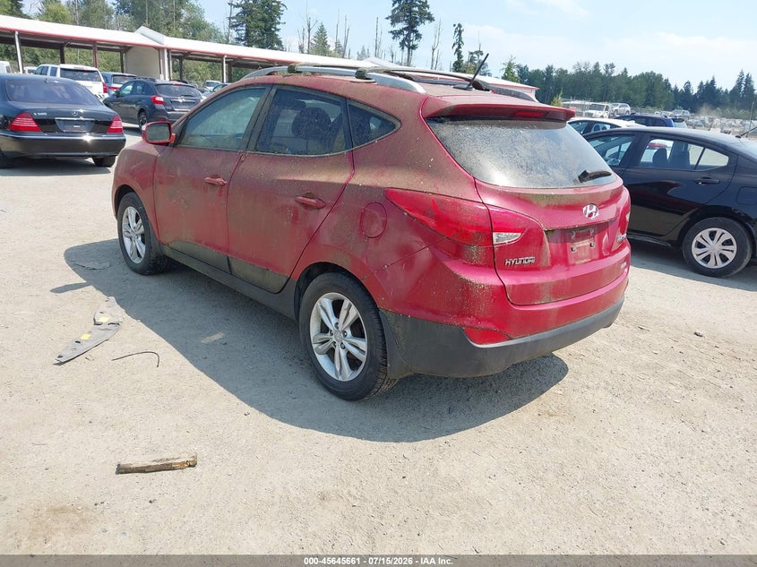 2012 Hyundai Tucson VIN KM8JUCAC6CU543705 IAAI salvage auction — NORMAL WEAR, Clear (Washington), sold $825 on 2026-07-29 (photo 3)