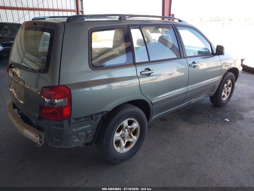 2005 Toyota Highlander VIN JTEHD21A550033492 IAAI salvage auction — NORMAL WEAR, Clear - Dealer Only (California), sold $500 on 2026-07-28 (photo 4)