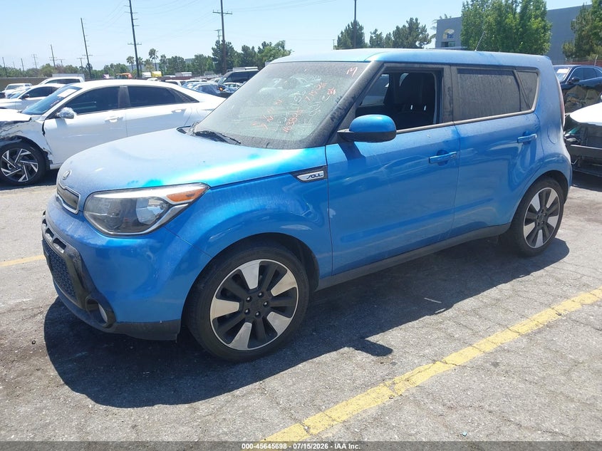 2016 Kia Soul VIN KNDJP3A55G7368199 IAAI salvage auction — NORMAL WEAR, Clear - Dealer Only (California), sold $375 on 2026-07-28 (photo 2)