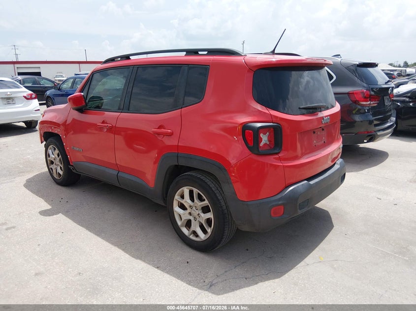 2016 Jeep Renegade VIN ZACCJABT1GPD64309 IAAI salvage auction — NORMAL WEAR, Original (Texas), sold $1,100 on 2026-08-10 (photo 3)
