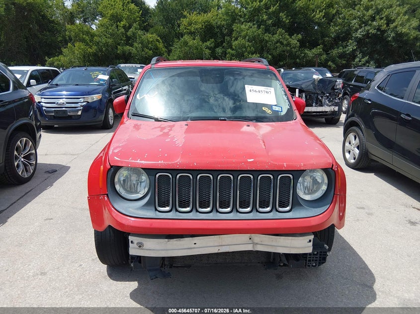 2016 Jeep Renegade VIN ZACCJABT1GPD64309 IAAI salvage auction — NORMAL WEAR, Original (Texas), sold $1,100 on 2026-08-10 (photo 6)