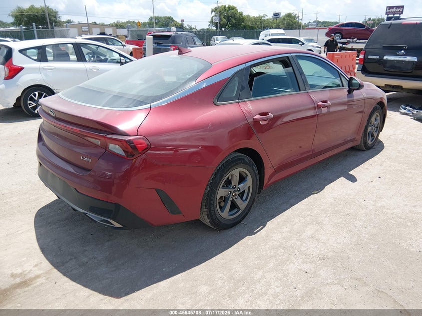 2021 Kia K5 VIN 5XXG14J29MG012865 IAAI salvage auction — HAIL, Salvage (Oklahoma), sold $7,600 on 2026-08-21 (photo 4)
