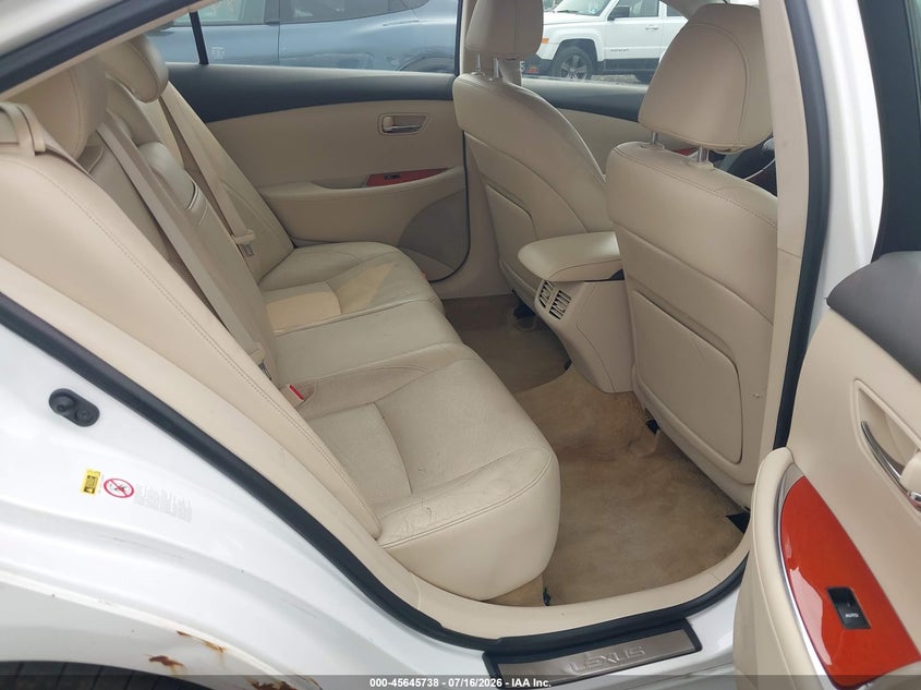 2011 Lexus Es 350 VIN JTHBK1EG0B2449179 IAAI salvage auction — NORMAL WEAR, Clear (New Jersey), sold $775 on 2026-07-27 (photo 8)