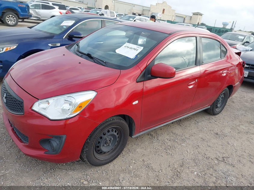 2020 Mitsubishi Mirage VIN ML32F3FJ0LHF02706 IAAI salvage auction — REAR END, Salvage Title, sold $1,350 on 2026-08-27 (photo 2)