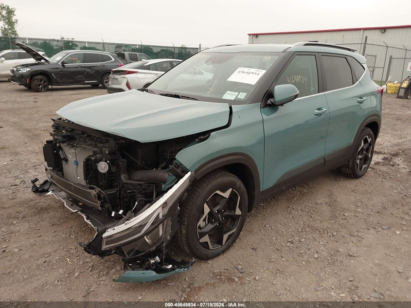 2026 Kia Seltos VIN KNDERCAA0T7850422 IAAI salvage auction — FRONT END, Salvage Title, sold $7,975 on 2026-08-20 (photo 2)