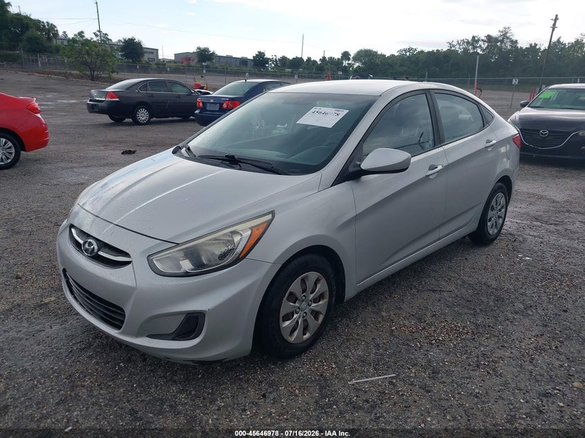 2016 Hyundai Accent VIN KMHCT4AE4GU077992 IAAI salvage auction — RIGHT SIDE, Clear (Florida), sold $1,225 on 2026-07-24 (photo 2)