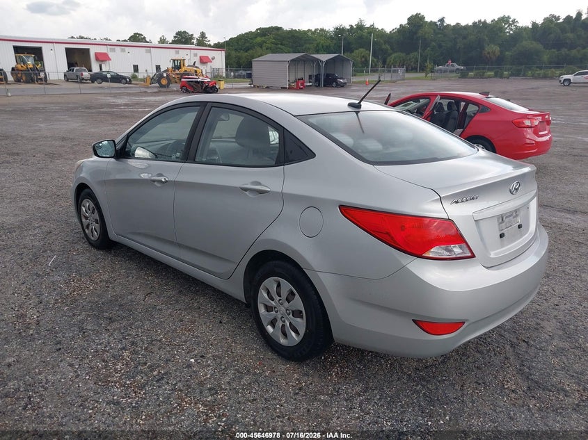 2016 Hyundai Accent VIN KMHCT4AE4GU077992 IAAI salvage auction — RIGHT SIDE, Clear (Florida), sold $1,225 on 2026-07-24 (photo 3)