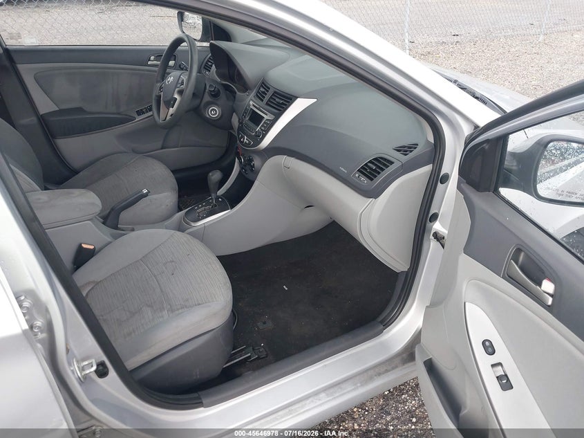 2016 Hyundai Accent VIN KMHCT4AE4GU077992 IAAI salvage auction — RIGHT SIDE, Clear (Florida), sold $1,225 on 2026-07-24 (photo 5)