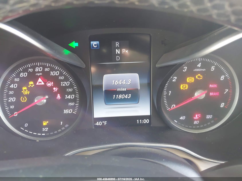 2017 Mercedes-benz Glc VIN WDC0G4JB8HF126662 IAAI salvage auction — FRONT END, Salvage Title, sold $1,600 on 2026-08-17 (photo 7)