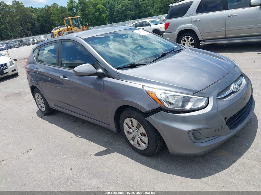 2017 Hyundai Accent VIN KMHCT5AE6HU338210 IAAI salvage auction — NORMAL WEAR, Clear (Georgia), sold $1,150 on 2026-07-22 (photo 1)