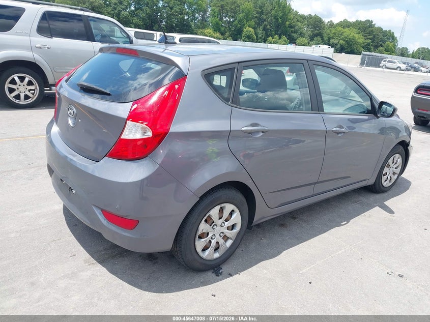 2017 Hyundai Accent VIN KMHCT5AE6HU338210 IAAI salvage auction — NORMAL WEAR, Clear (Georgia), sold $1,150 on 2026-07-22 (photo 4)