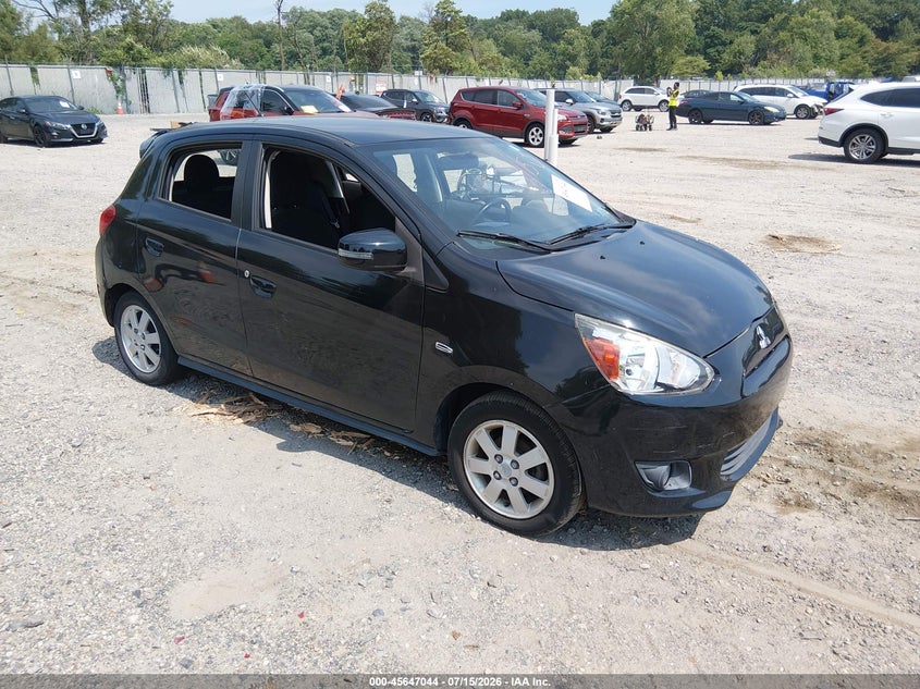 2015 Mitsubishi Mirage VIN ML32A4HJXFH033515 IAAI salvage auction — NORMAL WEAR, Clear (New Jersey), sold $25 on 2026-07-21 (photo 1)