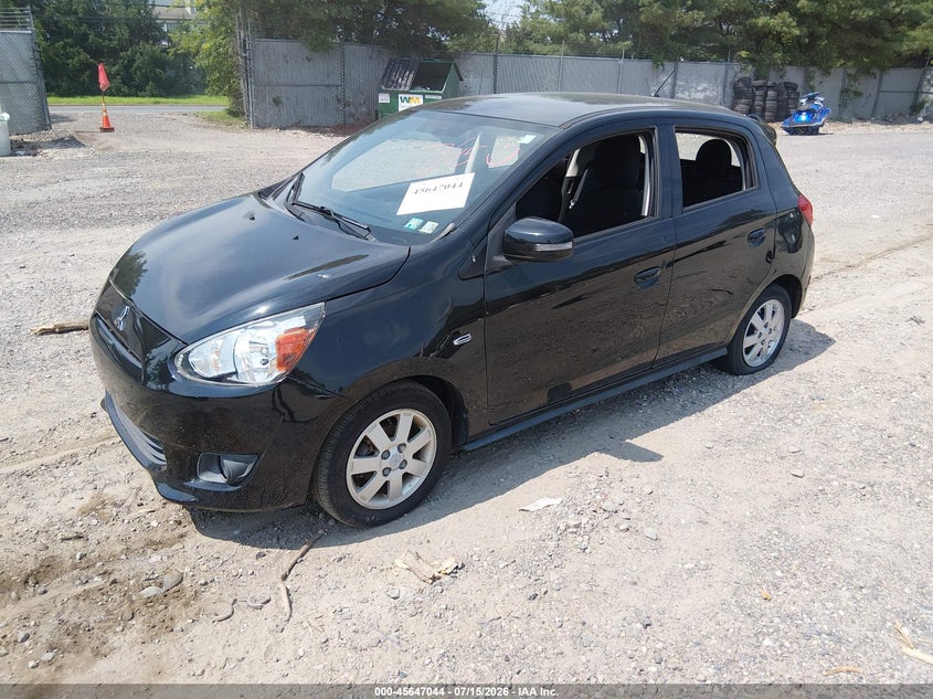 2015 Mitsubishi Mirage VIN ML32A4HJXFH033515 IAAI salvage auction — NORMAL WEAR, Clear (New Jersey), sold $25 on 2026-07-21 (photo 2)