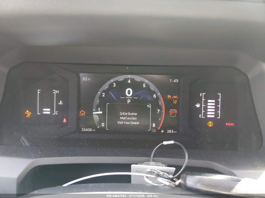 2025 Toyota 4runner VIN JTEVA5BR9S5037190 IAAI salvage auction — FRONT END, Clear (New York), sold $26,250 on 2026-07-29 (photo 7)