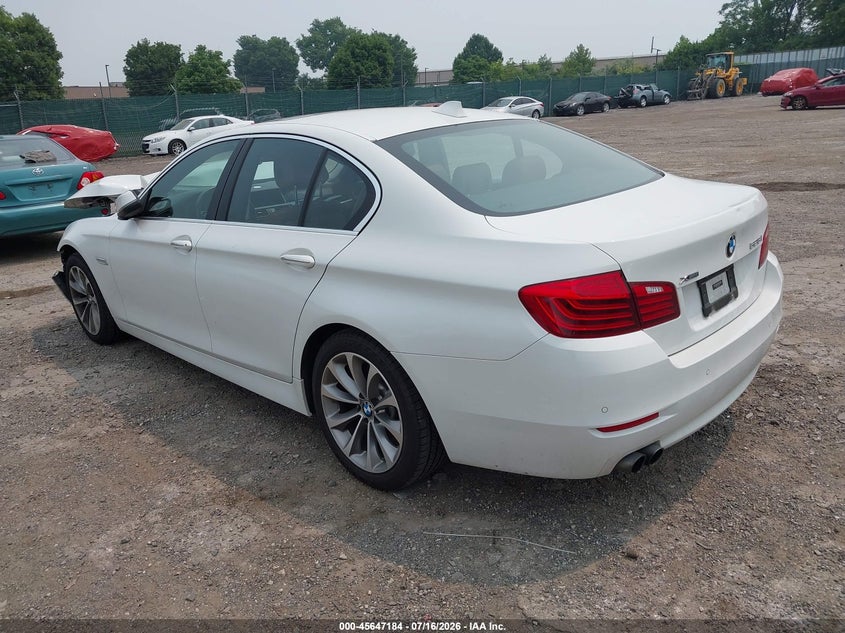 2016 BMW 5er VIN WBA5A7C53GG148533 IAAI salvage auction — FRONT END, Salvage (Pennsylvania), sold $2,050 on 2026-08-07 (photo 3)
