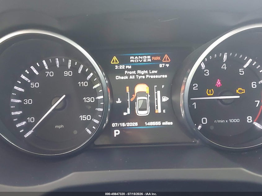 2013 Land rover Range rover evoque VIN SALVR2BG1DH708419 IAAI salvage auction — NORMAL WEAR, Clear (Florida), sold $25 on 2026-07-28 (photo 7)