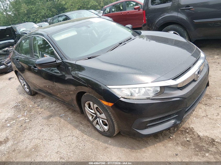 2016 Honda Civic VIN 19XFC2F59GE070050 IAAI salvage auction — REAR END, Salvage Title, sold $2,900 on 2026-08-07 (photo 1)
