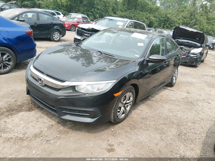 2016 Honda Civic VIN 19XFC2F59GE070050 IAAI salvage auction — REAR END, Salvage Title, sold $2,900 on 2026-08-07 (photo 2)