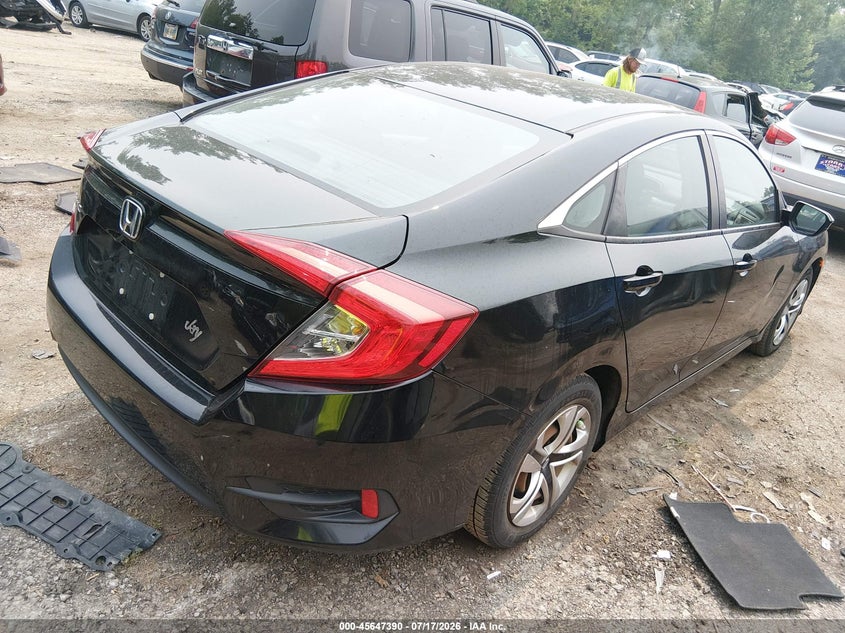2016 Honda Civic VIN 19XFC2F59GE070050 IAAI salvage auction — REAR END, Salvage Title, sold $2,900 on 2026-08-07 (photo 4)