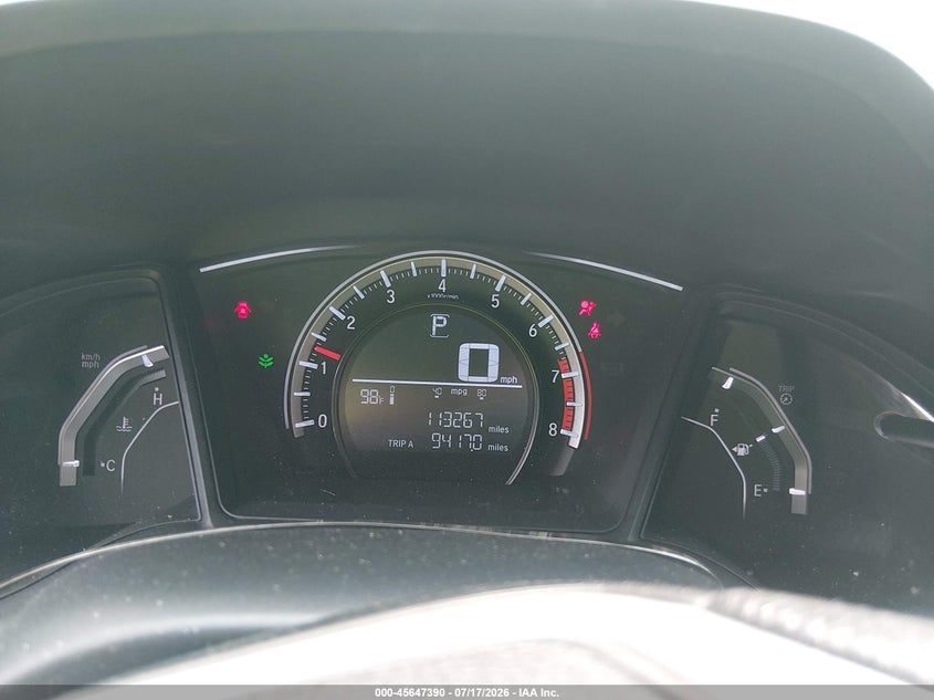 2016 Honda Civic VIN 19XFC2F59GE070050 IAAI salvage auction — REAR END, Salvage Title, sold $2,900 on 2026-08-07 (photo 7)
