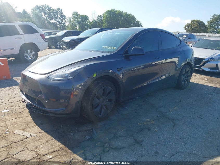 2025 Tesla Model y VIN 7SAYGDEE8SA339538 IAAI salvage auction — RIGHT FRONT, Certificate Of Destruction (Florida), sold $10,200 on 2026-09-06 (photo 2)