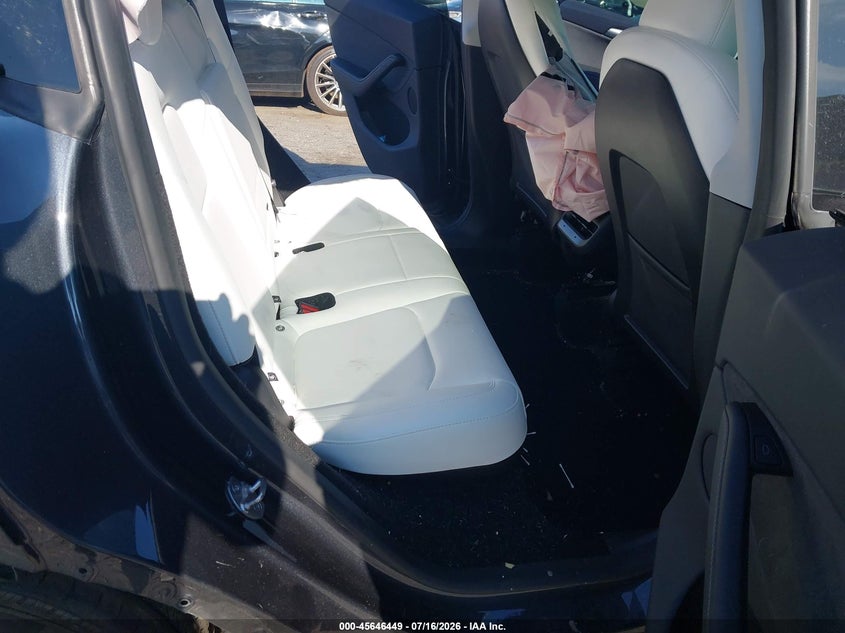 2025 Tesla Model y VIN 7SAYGDEE8SA339538 IAAI salvage auction — RIGHT FRONT, Certificate Of Destruction (Florida), sold $10,200 on 2026-09-06 (photo 8)