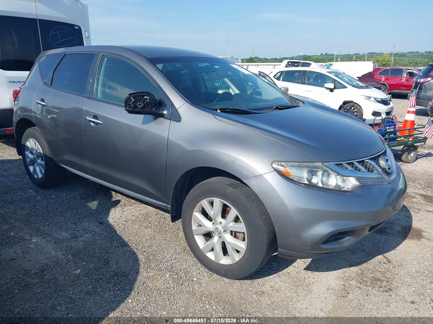2013 Nissan Murano VIN JN8AZ1MUXDW208410 IAAI salvage auction — NORMAL WEAR, Clear - Public Restricted (Oklahoma), sold $425 on 2026-07-28 (photo 1)