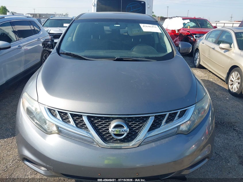 2013 Nissan Murano VIN JN8AZ1MUXDW208410 IAAI salvage auction — NORMAL WEAR, Clear - Public Restricted (Oklahoma), sold $425 on 2026-07-28 (photo 6)