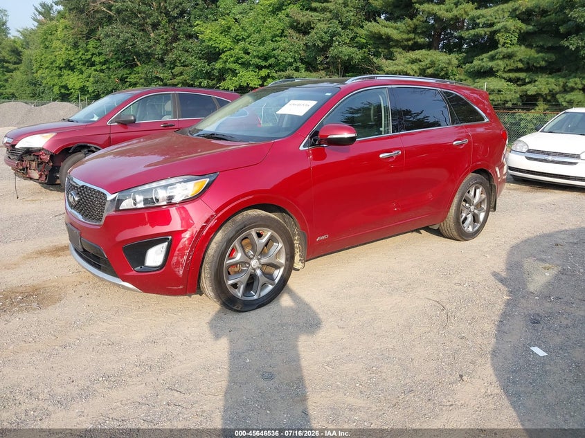 2016 Kia Sorento VIN 5XYPKDA55GG081298 IAAI salvage auction — RIGHT FRONT, Wait Title, sold $3,650 on 2026-08-23 (photo 2)