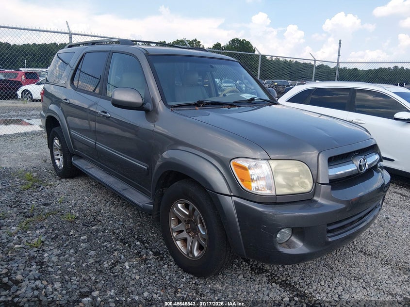 2005 Toyota Sequoia VIN 5TDBT44A95S257303 IAAI salvage auction — NORMAL WEAR, Clear (Georgia), sold $900 on 2026-07-24 (photo 1)