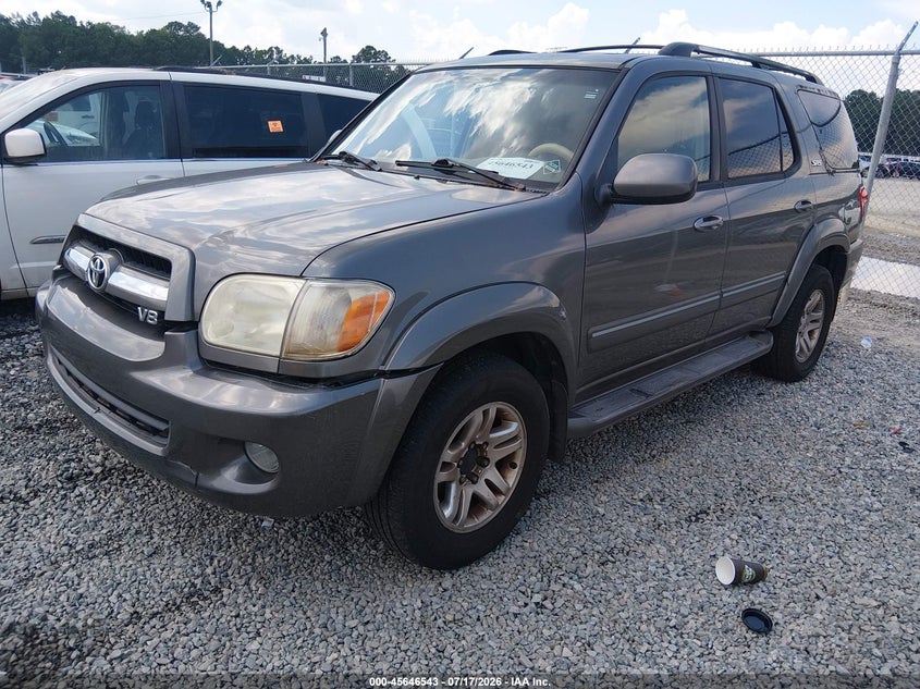 2005 Toyota Sequoia VIN 5TDBT44A95S257303 IAAI salvage auction — NORMAL WEAR, Clear (Georgia), sold $900 on 2026-07-24 (photo 2)